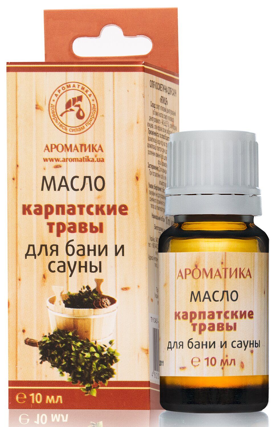 Эфирное масло для бани и сауны «Карпатские травы» 10 мл Ароматика .