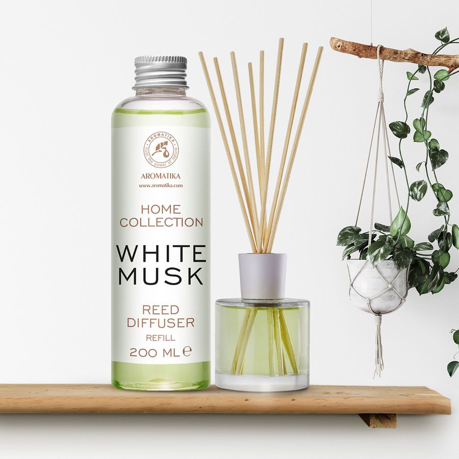 Запасной блок для аромадиффузора «White musk» 200 мл Ароматика